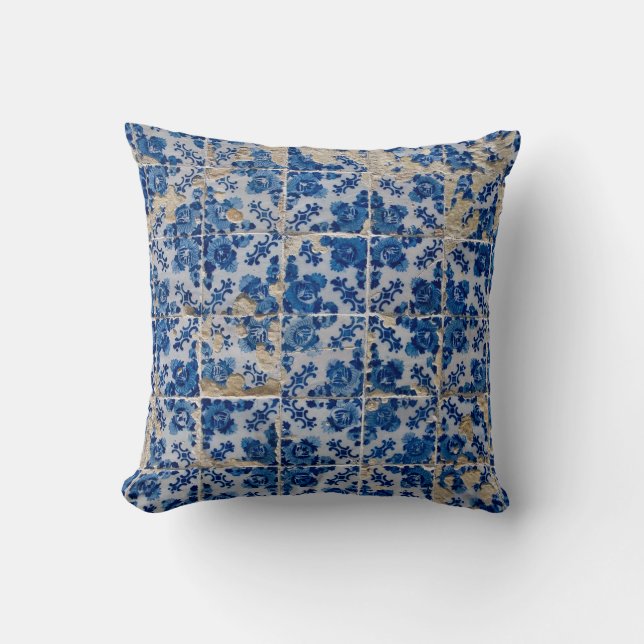 Portuguese tiles cushion (Front)
