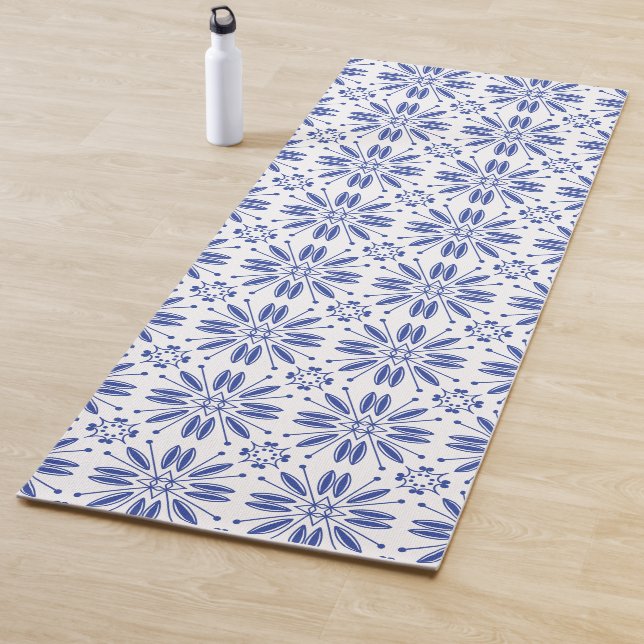 Portuguese Tiles European Style Vintage Yoga Mat (In Situ)
