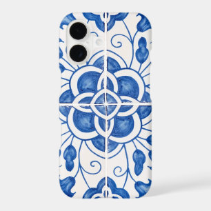 Portuguese Tiles Mediterranean Blue Floral