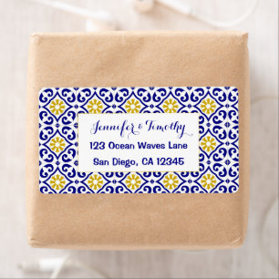 Portuguese Tiles Mediterranean Blue Wedding