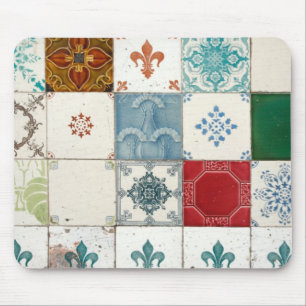 Portuguese tiles mouse mat