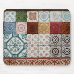 Portuguese tiles mouse mat