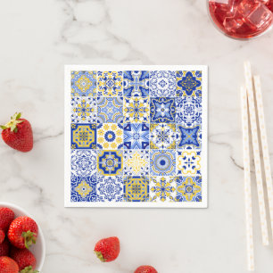 Portuguese Tiles Pattern  Napkin
