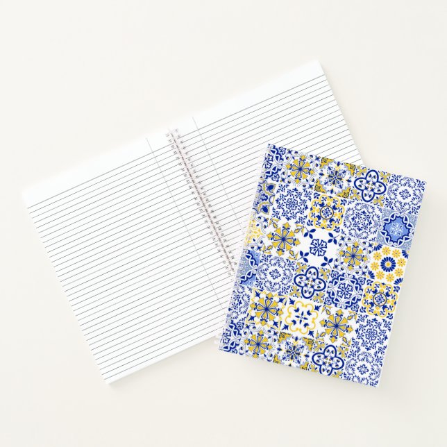 Portuguese Tiles Pattern  Notebook (Inside)