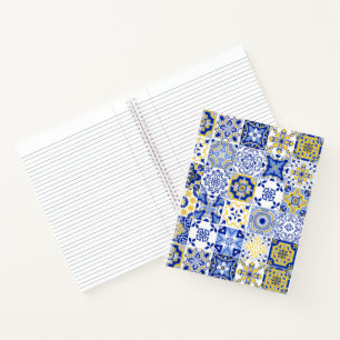 Portuguese Tiles Pattern  Notebook