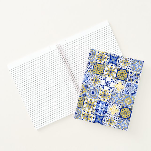 Portuguese Tiles Pattern  Notebook (Inside)