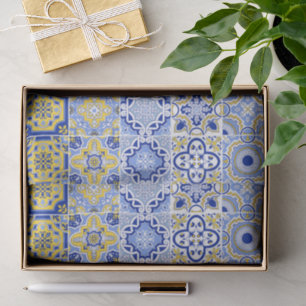 Portuguese Tiles Pattern  Tissue Paper