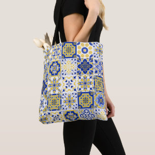 Portuguese Tiles Pattern Tote Bag