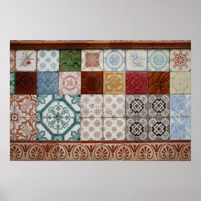 Portuguese tiles poster (Front)