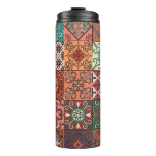Portuguese Tiles: Talavera Style Azulejo. Thermal Tumbler