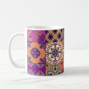 Portuguese Tiles Talavera Style Pattern Coffee Mug