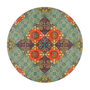 Portuguese Tiles Talavera Style Pattern Cutting Board