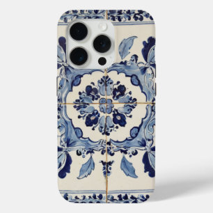Portuguese Tiles Vintage Blue And White Case-Mate iPhone 15 Pro Case