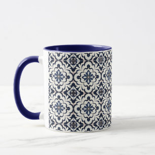 Portuguese Tiles Vintage Blue And White Mug