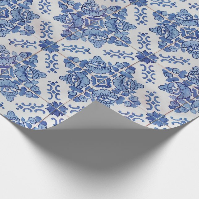 Portuguese Tiles Wrapping Paper (Corner)