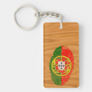 Portuguese touch fingerprint flag key ring