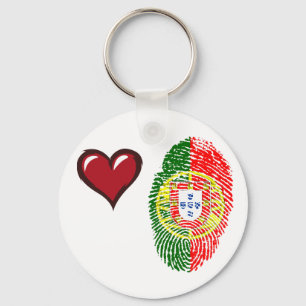 Portuguese touch fingerprint flag key ring