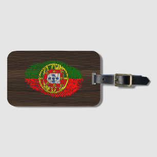 Portuguese touch fingerprint flag luggage tag