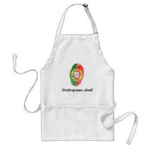 Portuguese touch fingerprint flag standard apron