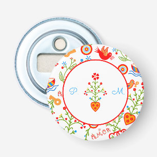 Portuguese valentine's love handkerchiefs bottle opener