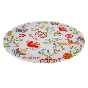 Portuguese valentine's love handkerchiefs   cutting board