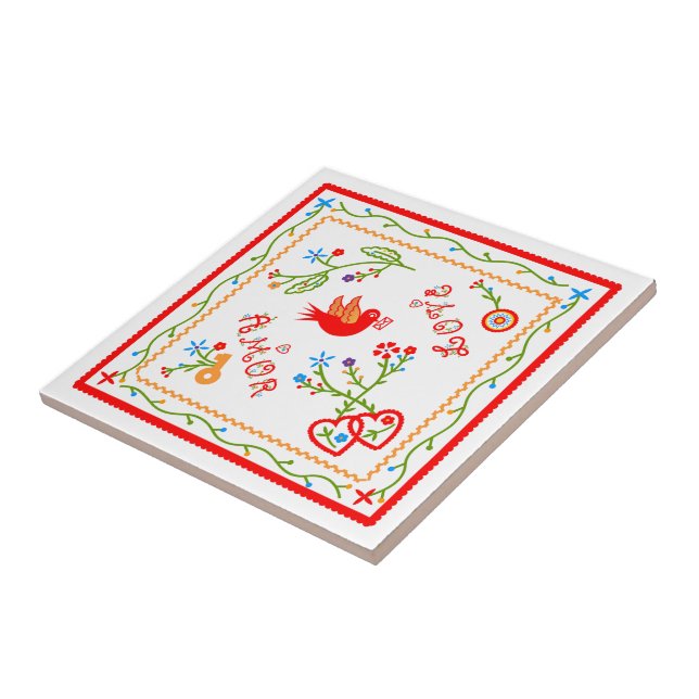 Portuguese valentine's love handkerchiefs  tile (Side)