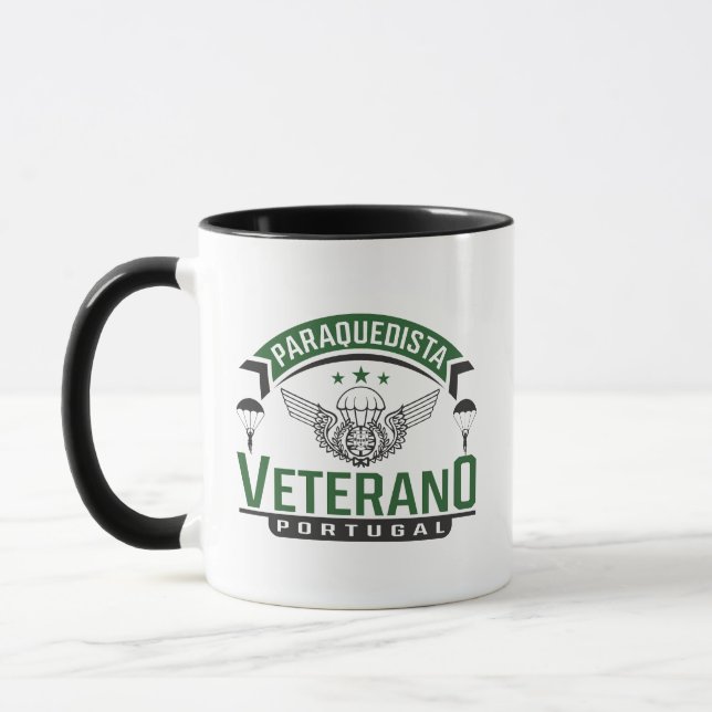 Portuguese Veteran Paratrooper  Mug (Left)