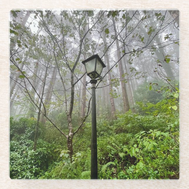 Portuguese vibes glass coaster (Front)