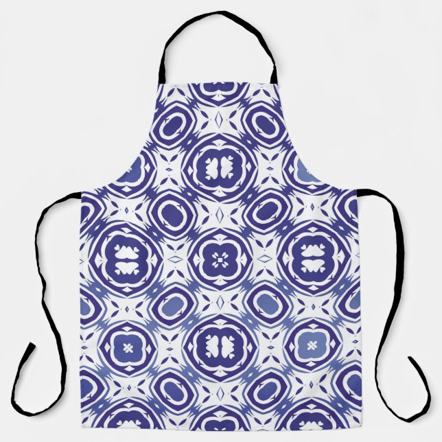 Portuguese vintage azulejo tiles. Minimal design.  Apron (Front)