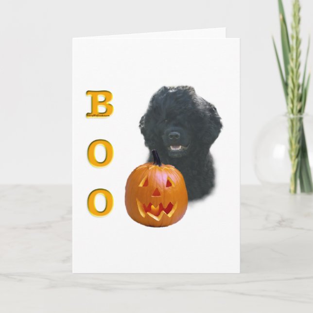 Portuguese Water Dog Boo Card (Front)