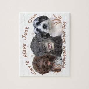 Portuguese Water Dog Can't Have Just One Jigsaw Puzzle