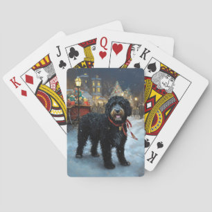 Portuguese Water Dog Christmas Festive Season Playing Cards