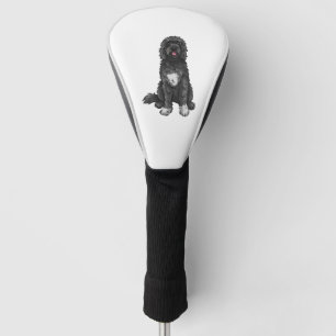 Portuguese Water Dog Cute Dog Art Golf Head Cover