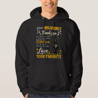 Portuguese Water Dog Dear Mummy Thank You For Bein Hoodie