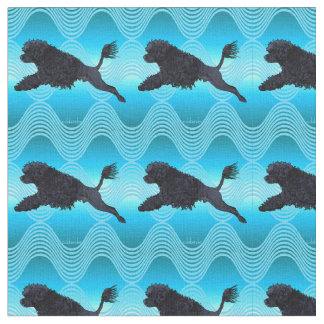 Portuguese Water Dog Diving Lion Waves T Fabric