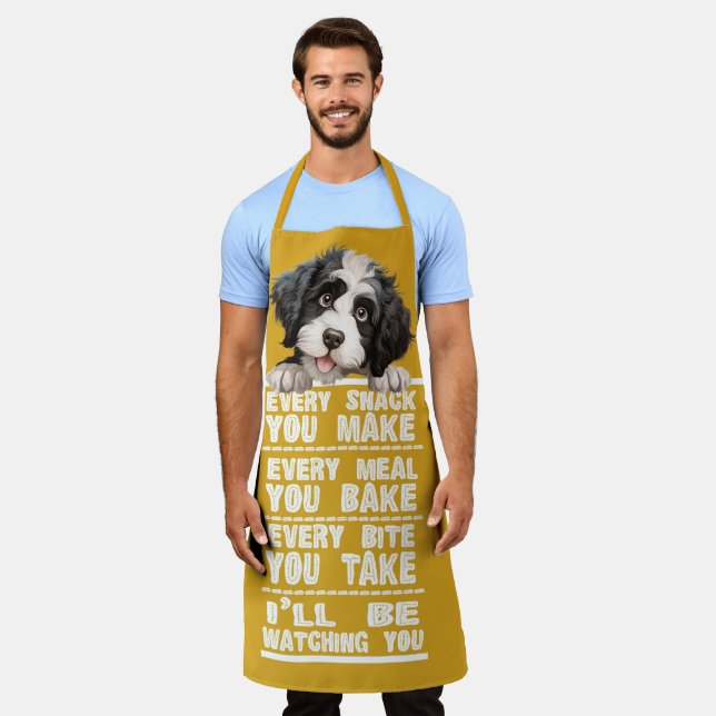 Portuguese Water Dog Every Snack You Make Apron (Worn)