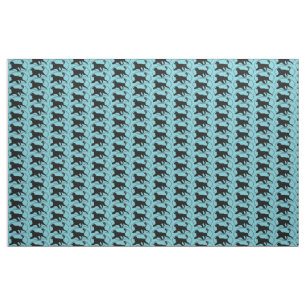Portuguese Water Dog Gaiting Lion Fabric