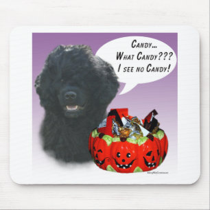 Portuguese Water Dog Halloween Candy Mouse Mat
