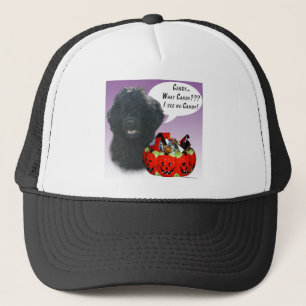 Portuguese Water Dog Halloween Candy Trucker Hat