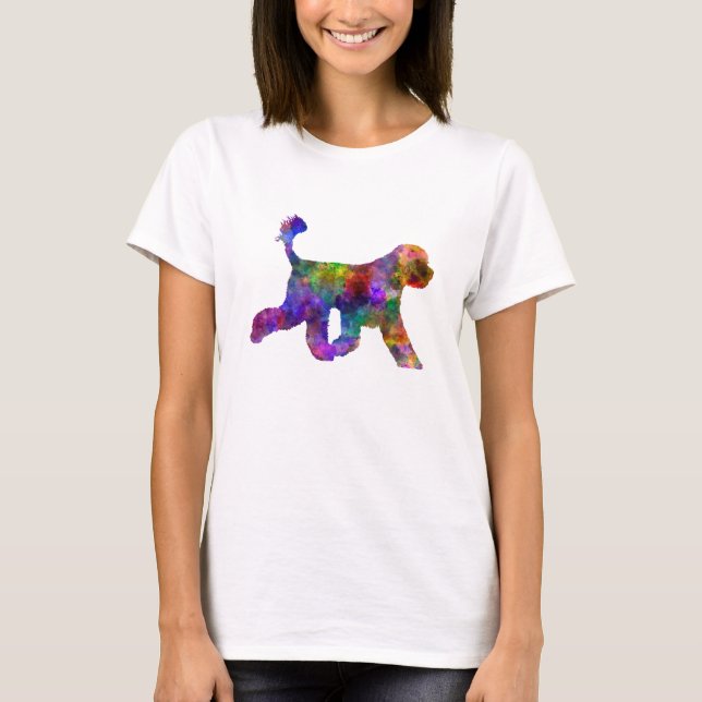 Portuguese Water Dog in watercolor T-Shirt (Front)