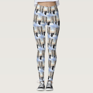 Portuguese Water Dog Let It Snow Christmas Leggings