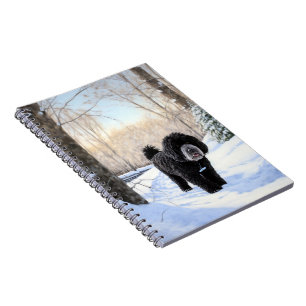 Portuguese Water Dog Let It Snow Christmas Notebook