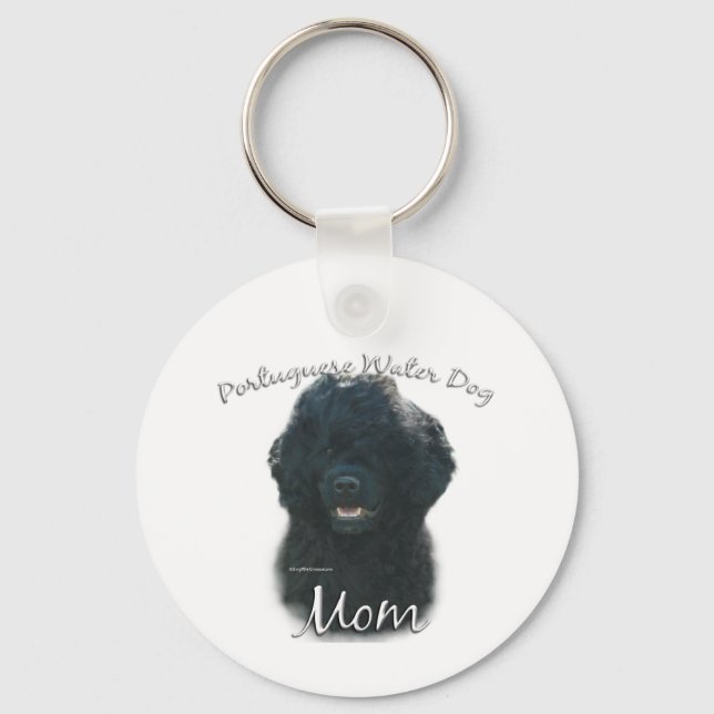 Portuguese Water Dog Mum 2 Key Ring (Front)