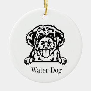 Portuguese Water Dog ornament
