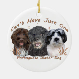 Portuguese Water Dog Ornaments