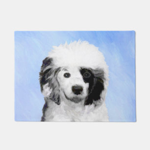 Portuguese Water Dog Painting - Original Dog Art Doormat