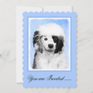 Portuguese Water Dog Painting - Original Dog Art Invitation
