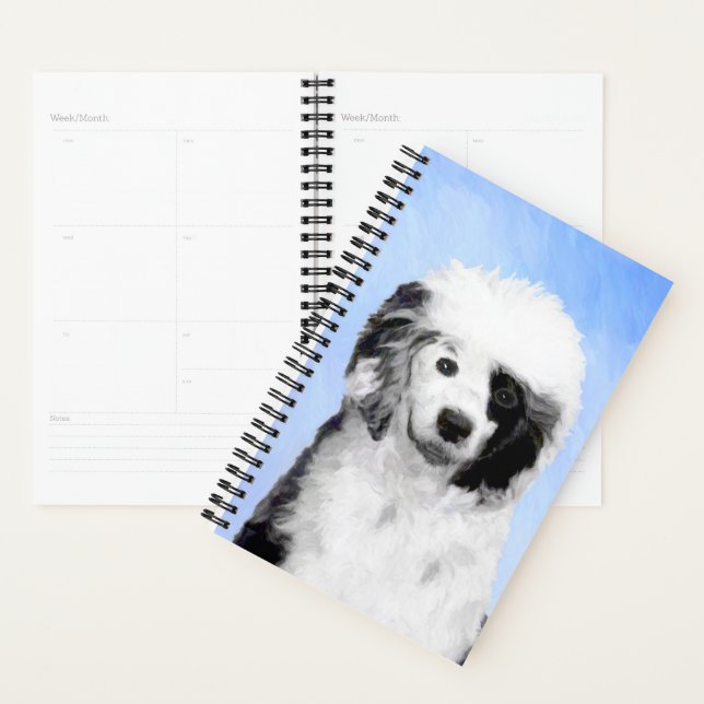 Portuguese Water Dog Painting - Original Dog Art Planner (Display)