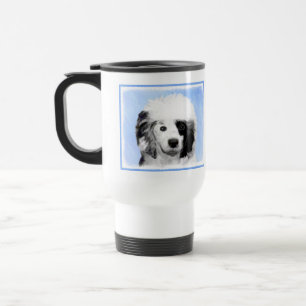 Portuguese Water Dog Painting - Original Dog Art Travel Mug