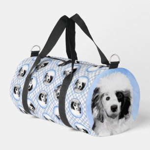 Portuguese Water Dog Painting PWD Original Dog Art Duffle Bag